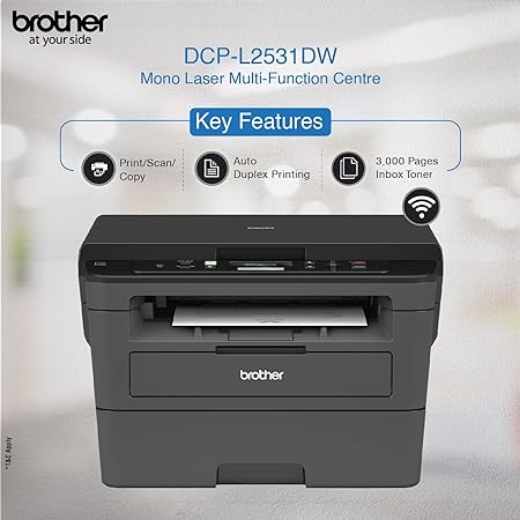 Picture of Brother  Multi-Function Monochrome Laser Printer - DCP-L2531DW
